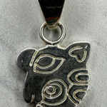 Vintage Mexico Silver Tone Mayan Dog Animal Glyph Pendant Southwestern ✨ Photo 0
