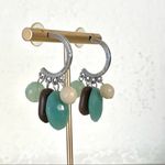 Silver tone hoops with beads Photo 6