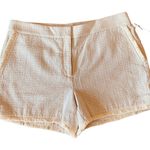 Kaari Blue Dress Shorts Textured  Chino New 14 Stone Photo 4