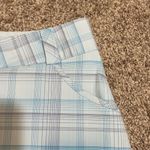 Nike  Golf Skirt Size 2 Light Blue Plaid Lined Skort Dri-Fit Stretch Tech Fabric Photo 4