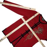 Bob Mackie Vintage  M Wearable Art Chinese Dragon Cardigan Asian Jacket Sweater Photo 5