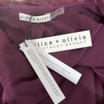Alice + Olivia NEW WITH TAGS Kamryn Merlot Sequin Mini Dress size 4 Photo 4