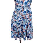 Large Open Back Cottagecore Floral Pleated Sundress Summer Dress Photo 1