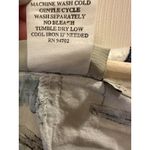 Orchadia Petites White Linen Cotton Blouse Top Tropical Floral Beach Size PS‎ Photo 3