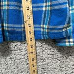Patagonia Womens Blue Plaid Flannel Button-Up Shirt Size 2 Gorpcore Western Photo 6