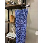 Nookie Zen Bodycon Ruched Midi Dress Periwinkle Blue Purple Womens Size Medium Photo 4