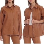 Bagatelle  Faux Leather Button Down Size XL Photo 1