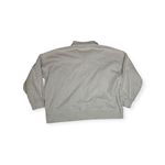 Athleta  women's 1x cozy 1/4 zip pullover sweatshirt gray cream prep Lulu athleti Photo 1