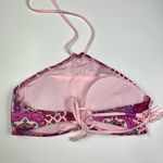 Dreamgirl Malibu Dream Girl Pink Patchwork Mandala Print Halter Neck Cutout Hip Bikini Set Photo 5