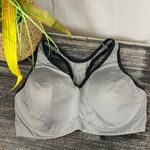 Natori  Gray & Black Power Yogi Racerback Underwire Sport Athletic Bra 38DD Photo 2
