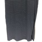 VERO MODA New Striped Knit Henley Daina Dress Sleeveless Tie Waist Maxi Navy Photo 7