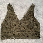 Altar'd State Forest Green Lace Bralette Photo 0