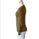 NWT House Of Harlow 1960 X Revolve Olive Green Puff Ruched Sleeve Top XS Photo 2