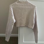 PacSun L.A. Heart by neutral, cream, sand ribbed cropped mock neck sweater Photo 2