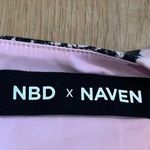 NBD X Naven Snakeskin Bodysuit in Pink & Black Photo 2