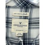 American Eagle  Ahh-mazingly Soft Boyfriend Fit Women’s Size Medium Blue Plaid Photo 3