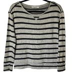 Stateside ‎ Black Gray Marled Knit Pullover Sweater Size XS Photo 0