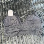 Anemone  Gray Lace Bralette with Triangle Cups‎ Photo 1