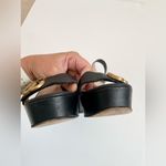 Gucci Marmont GG Platform Sandals EU 37 US 7 Black Leather Block High Heel Photo 11