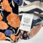Prescott Womens Floral Top Knotted Black Orange Blue Stretch Short Sleeve Sz 4X Photo 8