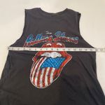 The Rolling Stones  Black Crop Sleeveless Tank Top Jersey EUC Sz XS Photo 4