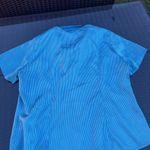 Riders By Lee  Blue Striped Blouse Photo 2