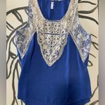 Xhilaration Beautiful Macrame, Chiffon and Lace Top. Women’s size L. Tank top. GUC Photo 3