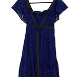 Adelyn Rae NWT  Tracy Ruffle Haltnerneck Lace Hem Dress Photo 12