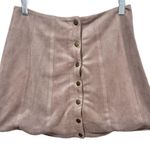 Altar'd State Altar’d State Suede Mini Skirt S Taupe Photo 0