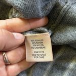 Philosophy  cashmere blend long sleeved strip sweater dress size M gray and gold Photo 10