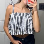 Cotton Candy LA Tie Up Striped Shirt Photo 0