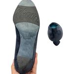 Thierry Rabotin Almond Toe Embossed Leather Pumps Steel Blue Size US 7 (EU 37.5) Photo 4