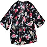 Torrid ✨ Floral Chiffon Lace Trim Sz 00 Kimono✨ Photo 4
