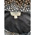 Umgee  Black & White Empire-Waist Dress Size Large  Metallic Sparkle Photo 1