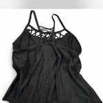 Elegant Black Strappy Women's Swim Top Size 3X Photo 1