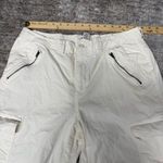Rachel Paige Cream White Wide Leg Utility Cotton Cargo Pants Size XL Photo 4