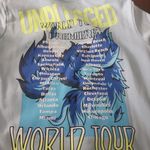 Unplugged World Tour Hoodie Size Medium Light Blue Heavy Duty Photo 3