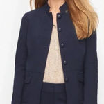 Talbots NWT Refined Ponte Knits Jacket Size 6 Button Up Navy Photo 0