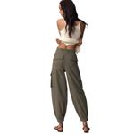 Anthropologie Pilcro Ditsy Embroidered Cargo Pants Basil Green Size L NEW Photo 1