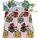 Maeve by Anthropologie Flower Market Swing Dress Velvet Burnout Red Motif Sz M Photo 6