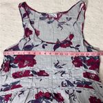 Free People FREE‎ PEOPLE gray rose print Trapeze slip dress, size M Photo 6