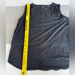 Ann Taylor  Petite Black Sleeveless Crew Neck Blouse Gathered Shoulder Sz XSP Photo 6