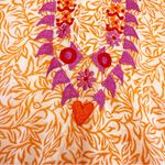 Tuckernuck Ro’s Garden Embroidered Kurta Long Kurta Midi Maxi Dress Badami Orange Cotton Photo 8