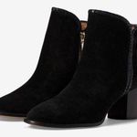 Jack Rogers Black Suede Block Heel Ankle Booties Photo 0