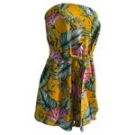 superdown NWT /REVOVLE FLORAL TROPICAL ROMPER STRAPLESS W/TIE AT WAISTE LINED Photo 4