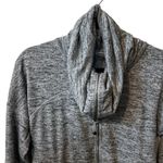 Athleta Heather Grey Giant Cowlneck Full Zip With Front Pockets Size Small. Photo 2