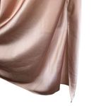 508. Cushnie X target two toned satin assymetrical midi dress size 8 Yellow Photo 4