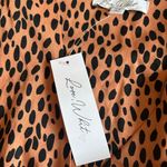 Love, Whit by Whitney Port Dotted Puffed Sleeve Dress Size XS NEW Brown Photo 11