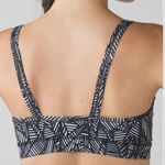 Lululemon Straight Up Bra Banana Leaf White Black Photo 1