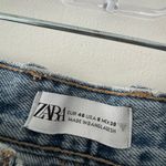 ZARA  Denim Jean Shorts Distressed Festival Style Button Fly Photo 4